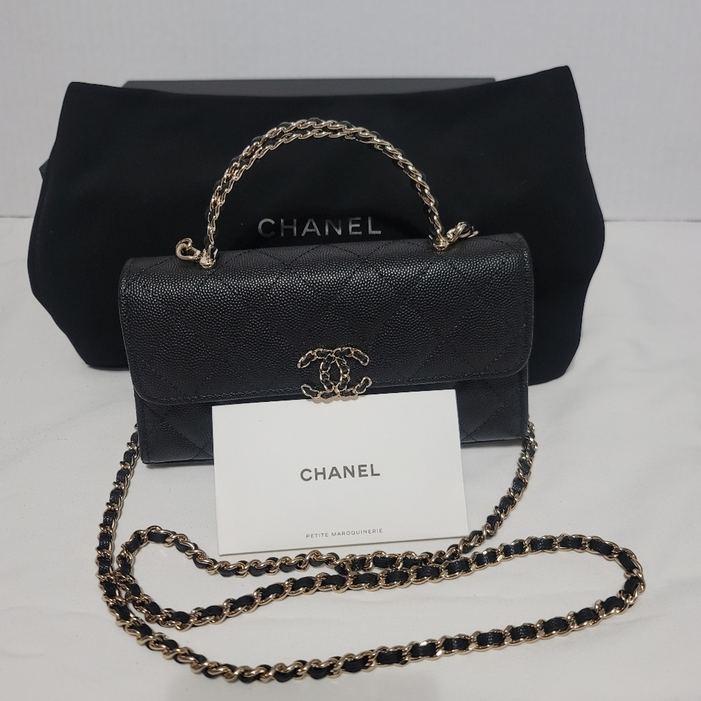 CHANEL PHONE HOLDER WITH HANDLE RARE